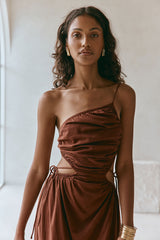 Mahya Dress - Chocolate