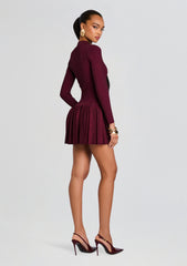 Devika Metallic Knit Dress