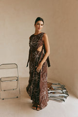 Aurelia Dress - Chocolate Floral