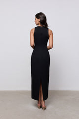 Cotton Mix Midi Dress