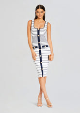 Lyle Metallic Bandage Knit Dress