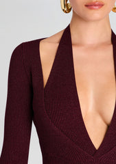 Odelia Metallic Knit Dress