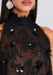 Banks Embellished Lace Dress