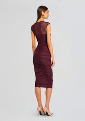 Kylie Mesh Midi Dress
