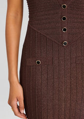 Marilina Metallic Knit Dress