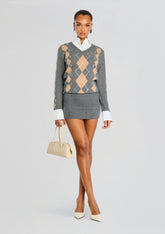 Ornella Embellished Knit Dress