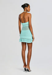 Saffy Metallic Crochet Dress