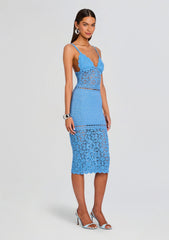 Tristyn Crochet Midi Dress