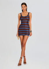 Benni Metallic Knit Mini Dress