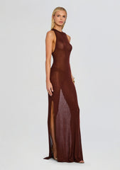 Henne Metallic Knit Maxi Dress