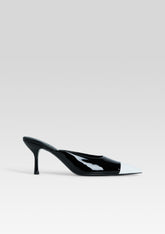 Allegra Leather Kitten Mule