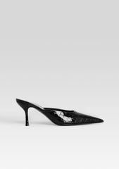 Francesca Leather Kitten Mule