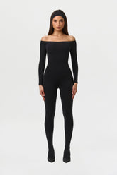 Naked Off-Shoulder Jumpsuit Petite