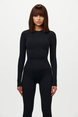 Sculpt Seamless Crewneck Ribbed Top