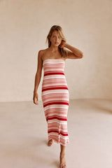 Anya Dress - Pink Stripe