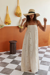 Melena Dress - Beige Flower