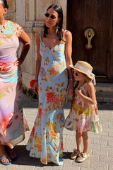 Sky Blue Floral Sofia Dress