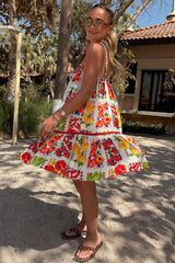 Fruit Stamps Mini Dress