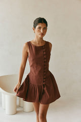 Alfresco Dress - Chocolate