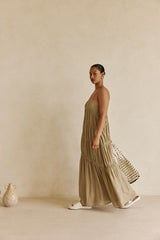 Daysia Dress - Taupe