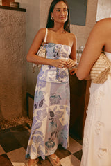 Mirae Dress - Azure Bloom