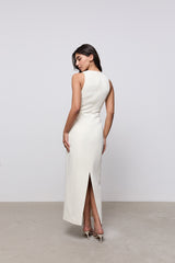 Cotton Mix Midi Dress