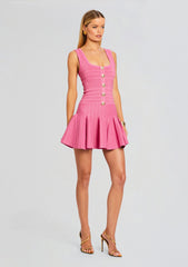 Brooke Metallic Bandage Knit Dress