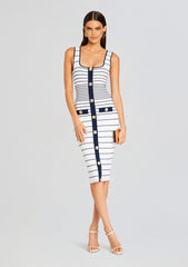 Lyle Metallic Bandage Knit Dress