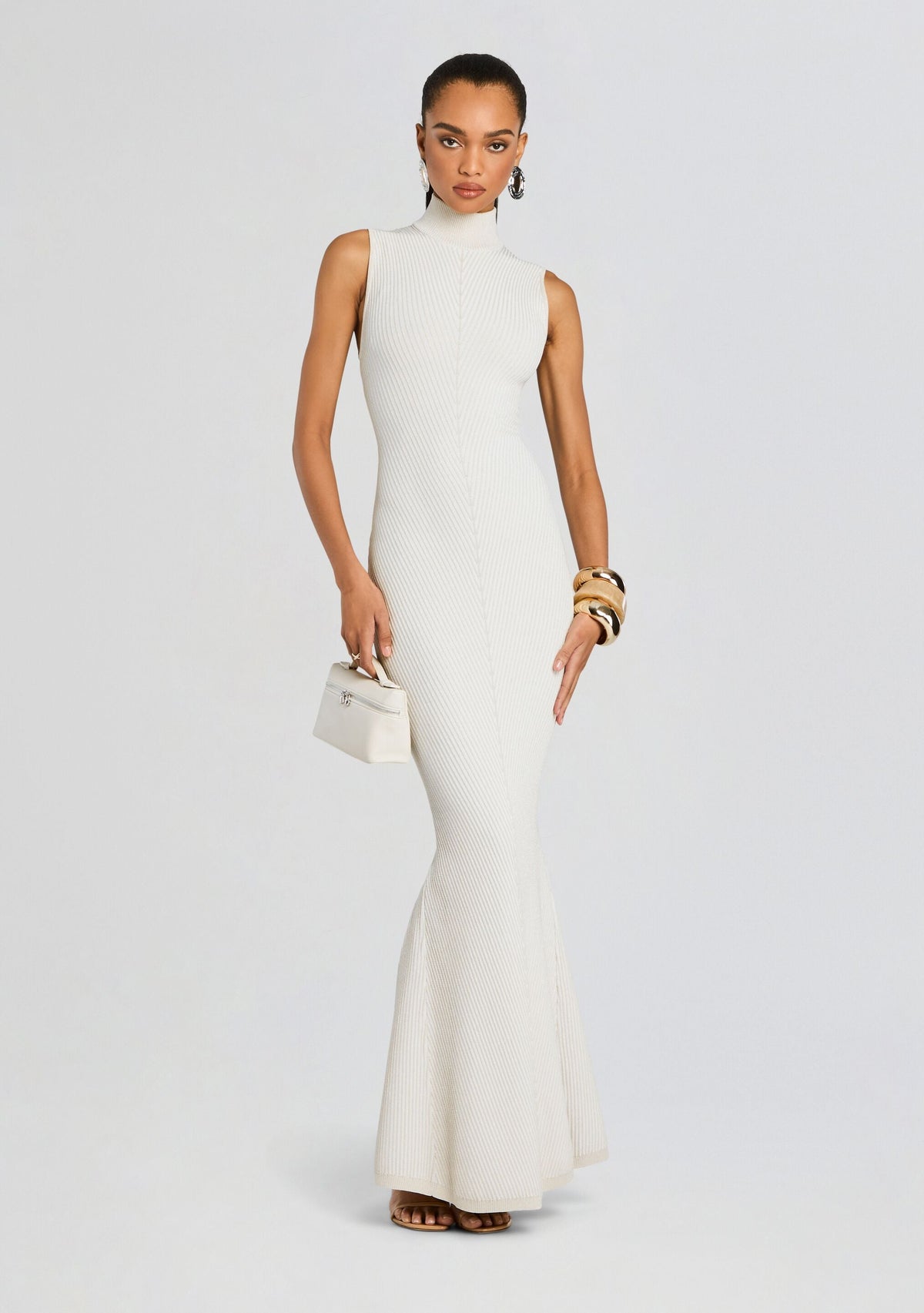 Skylar Metallic Knit Dress