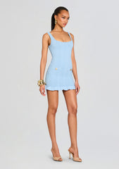 Loulou Metallic Rib Knit Dress