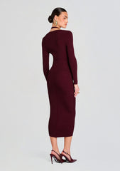 Odelia Metallic Knit Dress