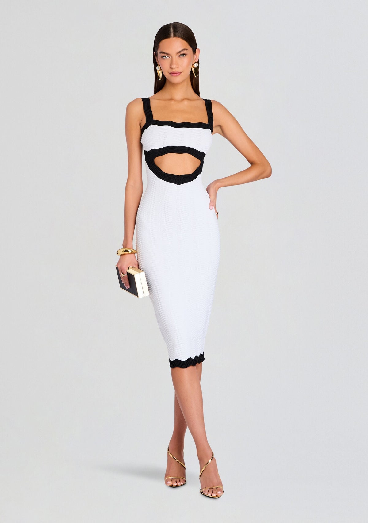 Wynra Metallic Knit Dress