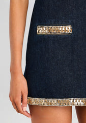 Dorte Denim Embellished Dress