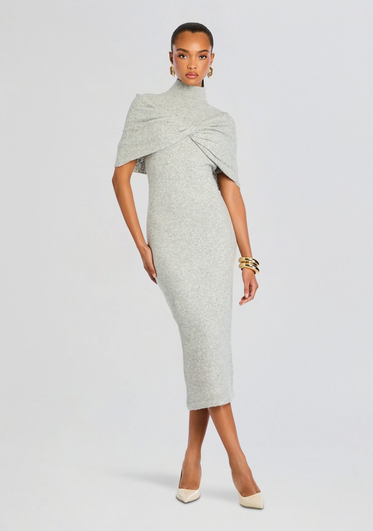 Wisteria Knit Midi Dress