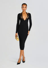 Lorella Metallic Knit Dress