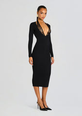 Lorella Metallic Knit Dress