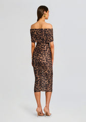 Gianina Mesh Midi Dress