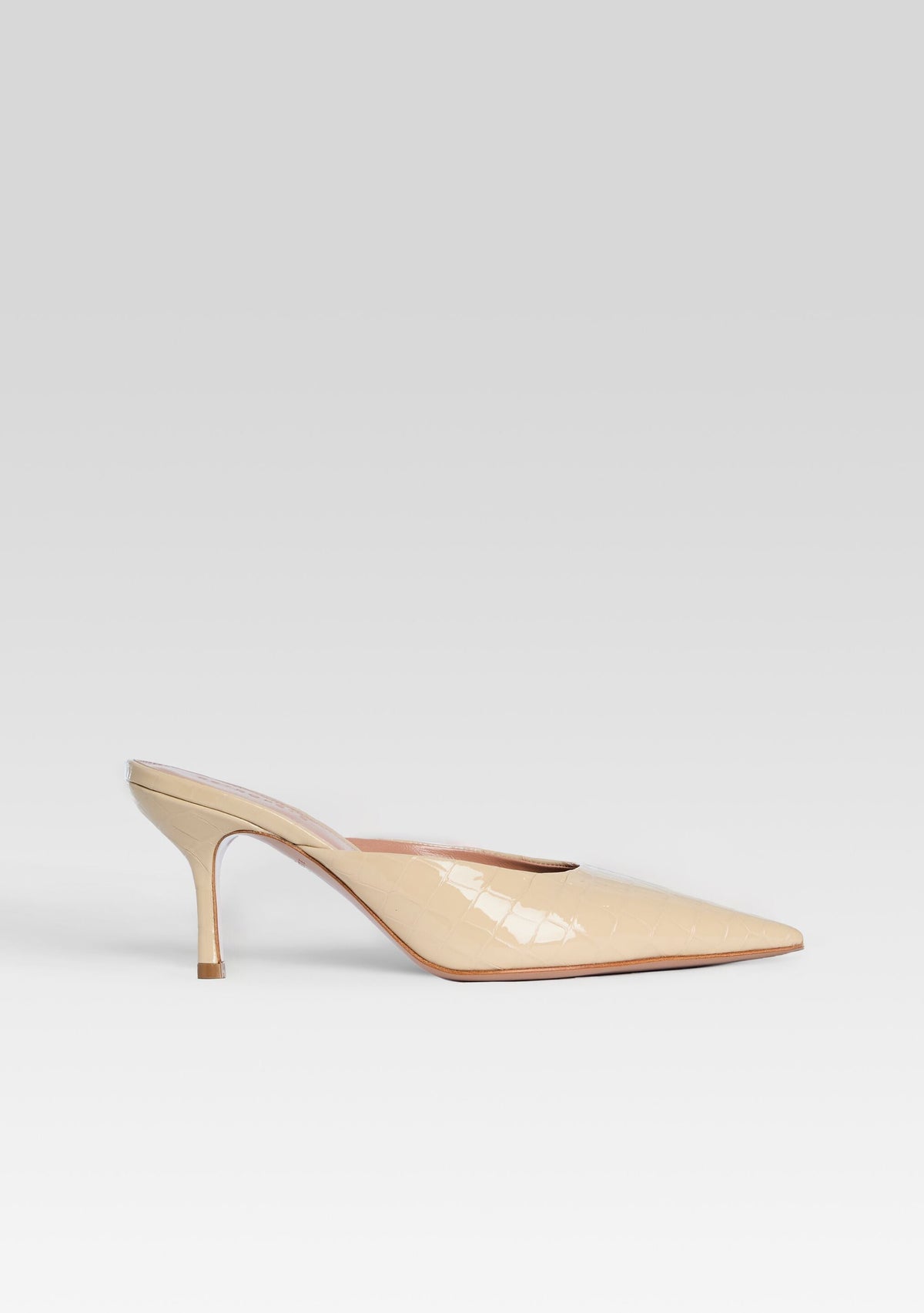 Francesca Leather Kitten Mule