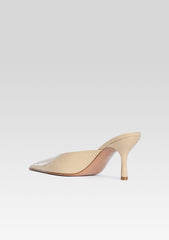 Francesca Leather Kitten Mule