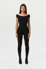 Smooth Off-Shoulder Jumpsuit