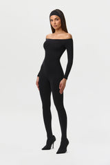 Naked Off-Shoulder Jumpsuit Petite