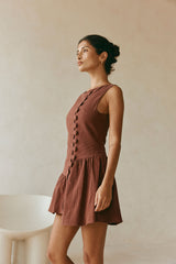 Alfresco Dress - Chocolate