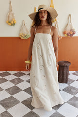 Melena Dress - Beige Flower
